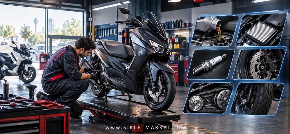 سرویس دوره‌ای اسکوتر چیست؟ چه قطعاتی را باید در هر سرویس بررسی کنیم؟